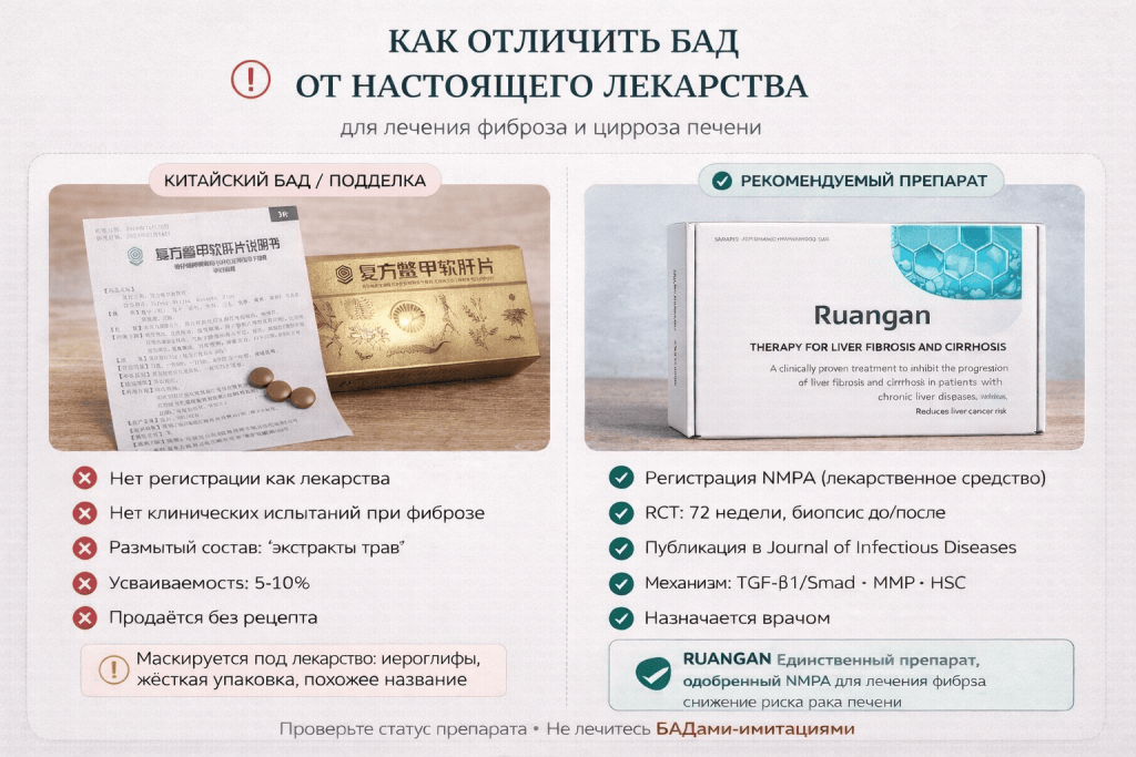 Лечение фиброза и цирроза печени с доказанной эффективностью